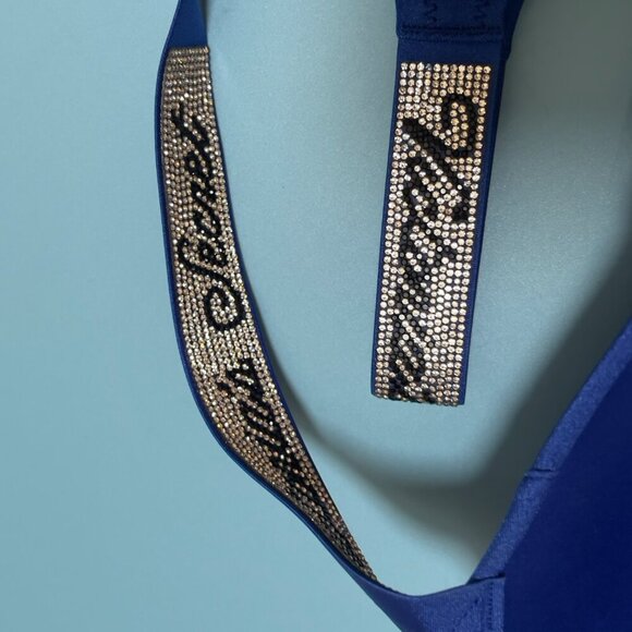 Victoria's Secret Swim Bikini Set Push Up top & bottom Logo Shine Strap 36C/M - Picture 7 of 9